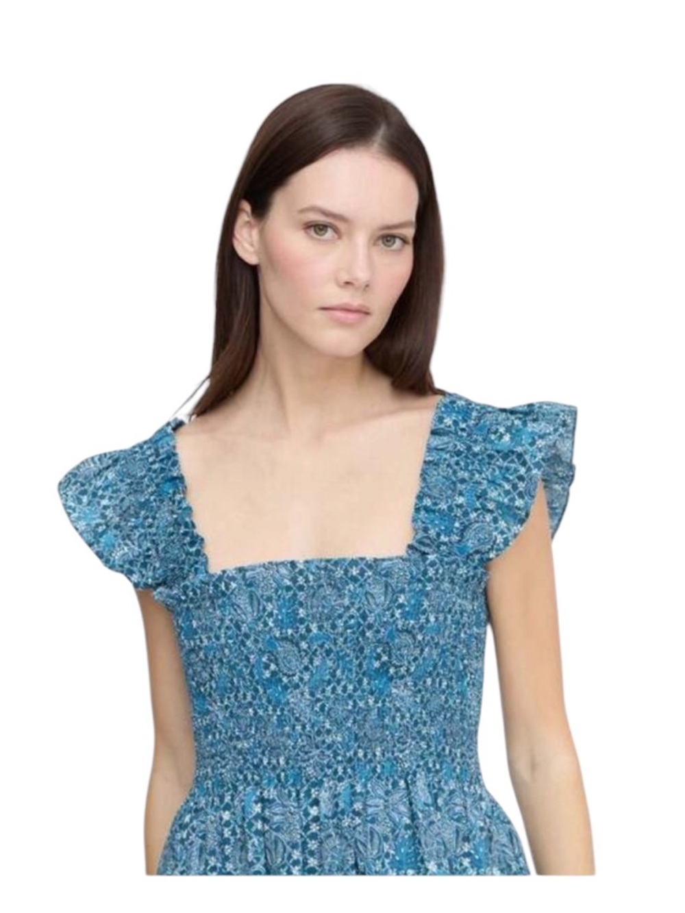NEW Hill House Ellie Nap Dress. Calico Trellis. XS. NWT - Picture 3 of 5